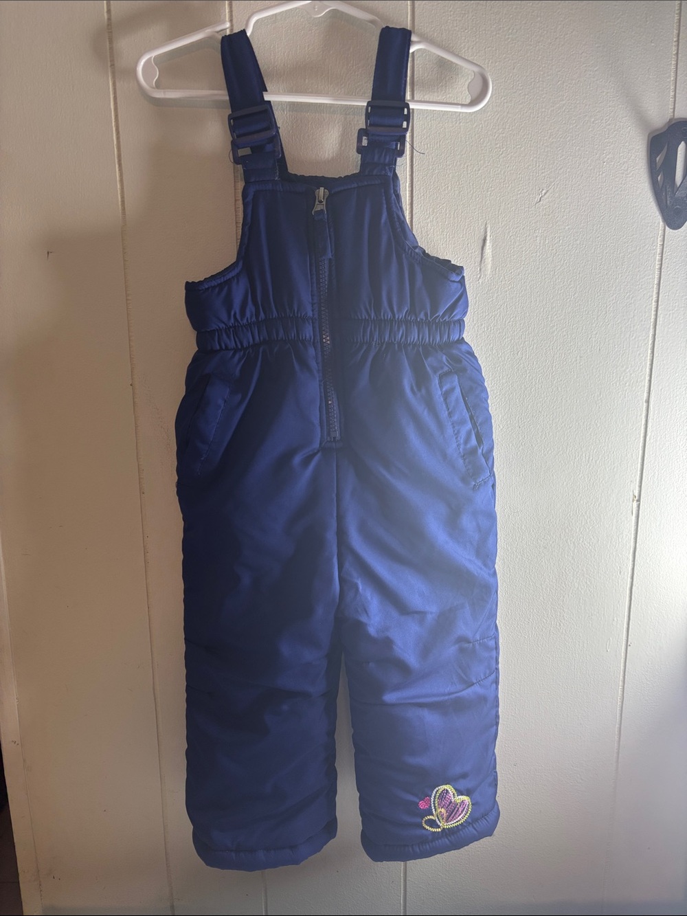 Kids Insulated Bib Snow Pants - Blue